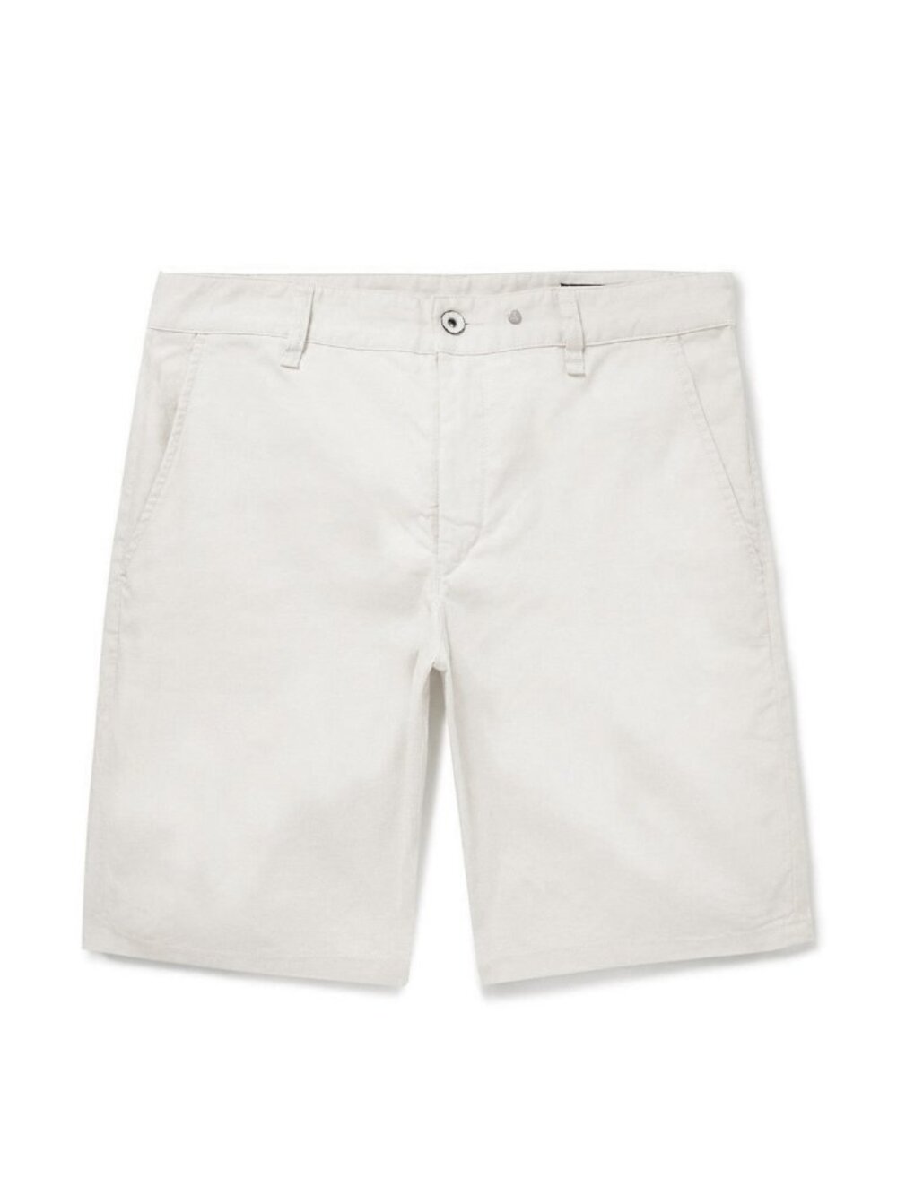 Rag & Bone Perry Straight-Leg Linen/Cotton Shorts in Turtledove